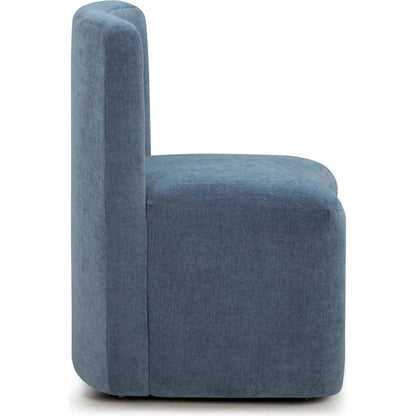 Dolce Velvet Rolling Desk Chair by TOV Furniture. Made from fabric, metal, plywood in a eclectic & global style.