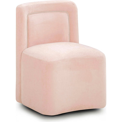 Dolce Velvet Rolling Desk Chair by TOV Furniture. Made from fabric, metal, plywood in a eclectic & global style.