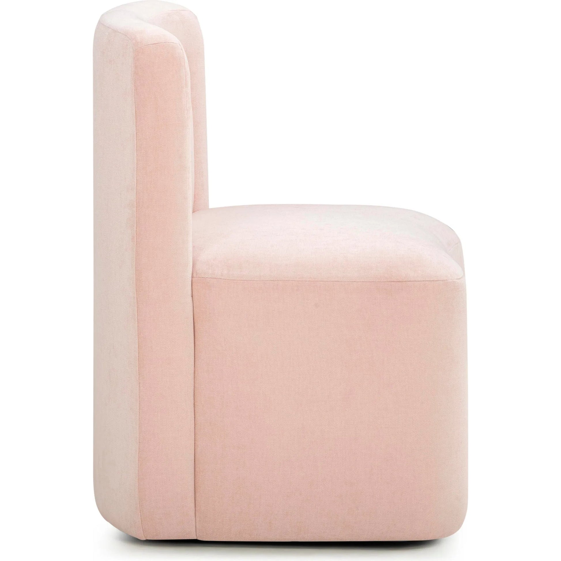 Dolce Velvet Rolling Desk Chair by TOV Furniture. Made from fabric, metal, plywood in a eclectic & global style.