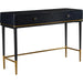 Mariah Two Drawer Desk by TOV Furniture. Made from mdf, stainless steel in a modern style.