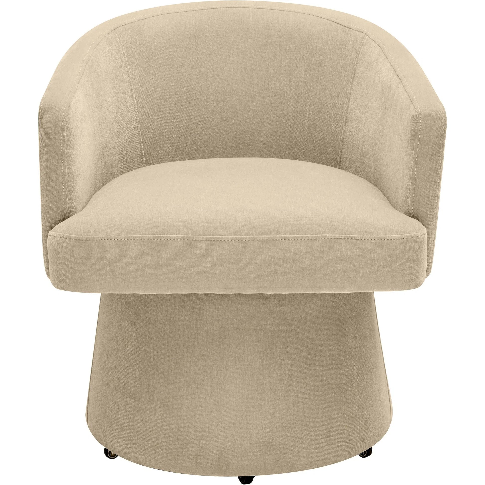 Kristen Upcycled Chenille Rolling Desk Chair by TOV Furniture. Made from unique in a transitional style.