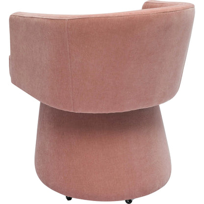 Kristen Upcycled Chenille Rolling Desk Chair by TOV Furniture. Made from unique in a transitional style.