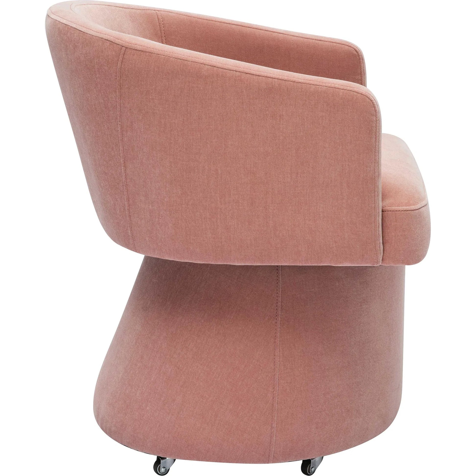 Kristen Upcycled Chenille Rolling Desk Chair by TOV Furniture. Made from unique in a transitional style.