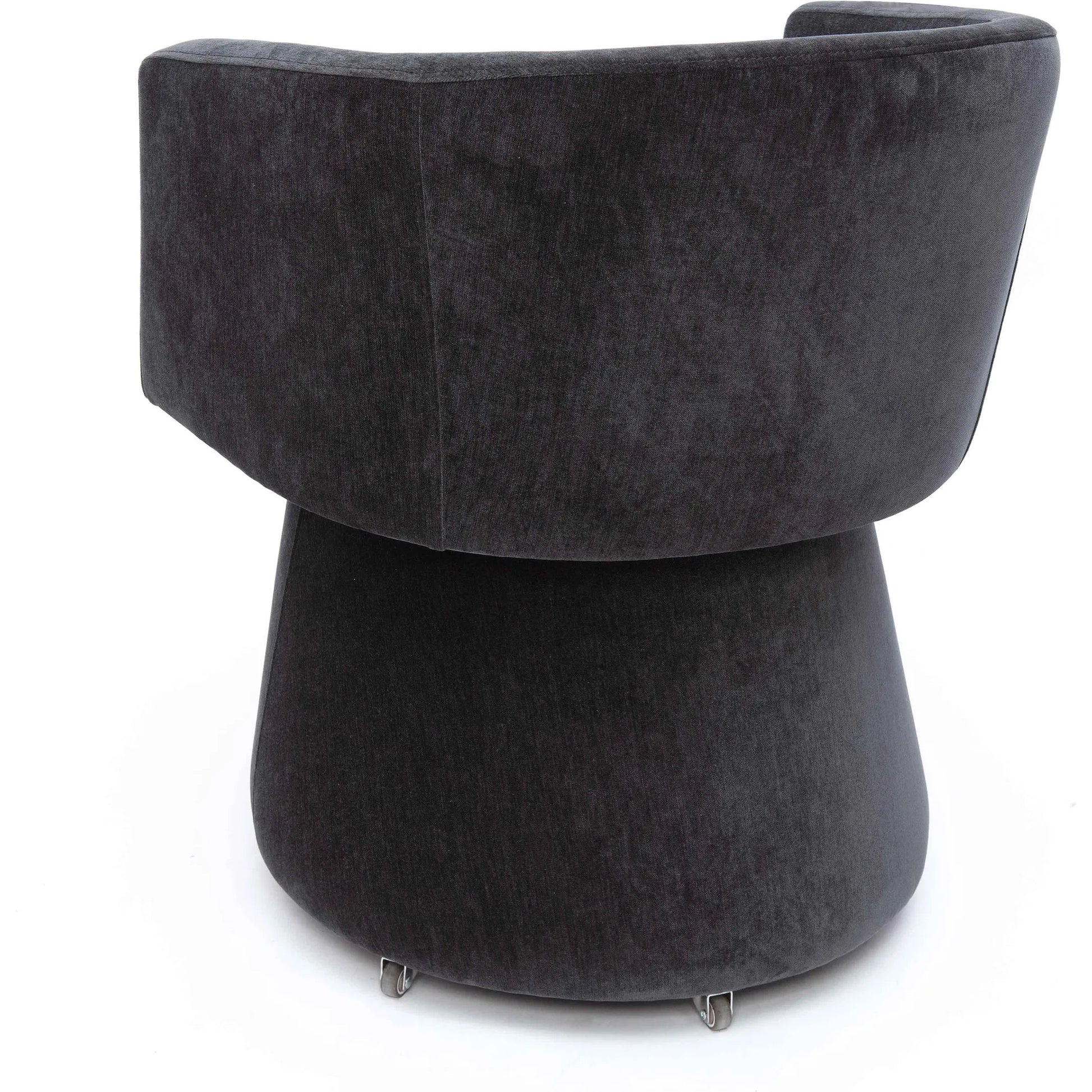 Kristen Upcycled Chenille Rolling Desk Chair by TOV Furniture. Made from unique in a transitional style.