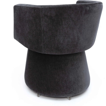 Kristen Upcycled Chenille Rolling Desk Chair by TOV Furniture. Made from unique in a transitional style.