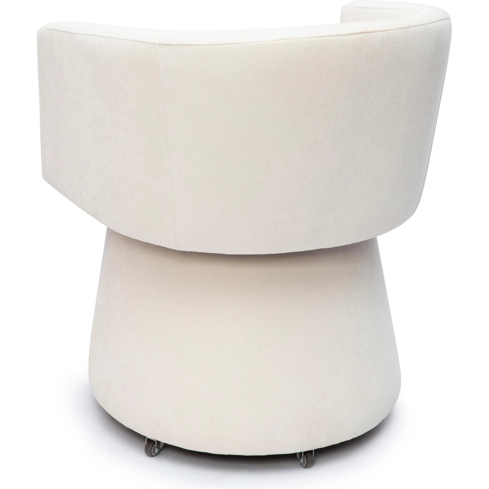 Kristen Upcycled Chenille Rolling Desk Chair by TOV Furniture. Made from unique in a transitional style.