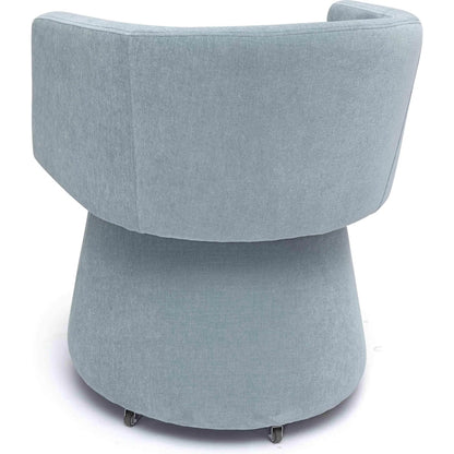 Kristen Upcycled Chenille Rolling Desk Chair by TOV Furniture. Made from unique in a transitional style.