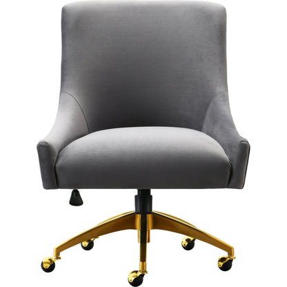 Beatrix Office Swivel Chair by TOV Furniture. Made from velvet, wood, stainless steel in a transitional style.