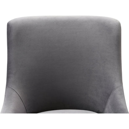 Beatrix Office Swivel Chair by TOV Furniture. Made from velvet, wood, stainless steel in a transitional style.