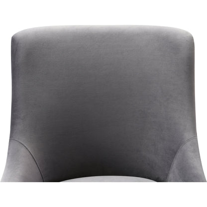 Beatrix Office Swivel Chair by TOV Furniture. Made from velvet, wood, stainless steel in a transitional style.