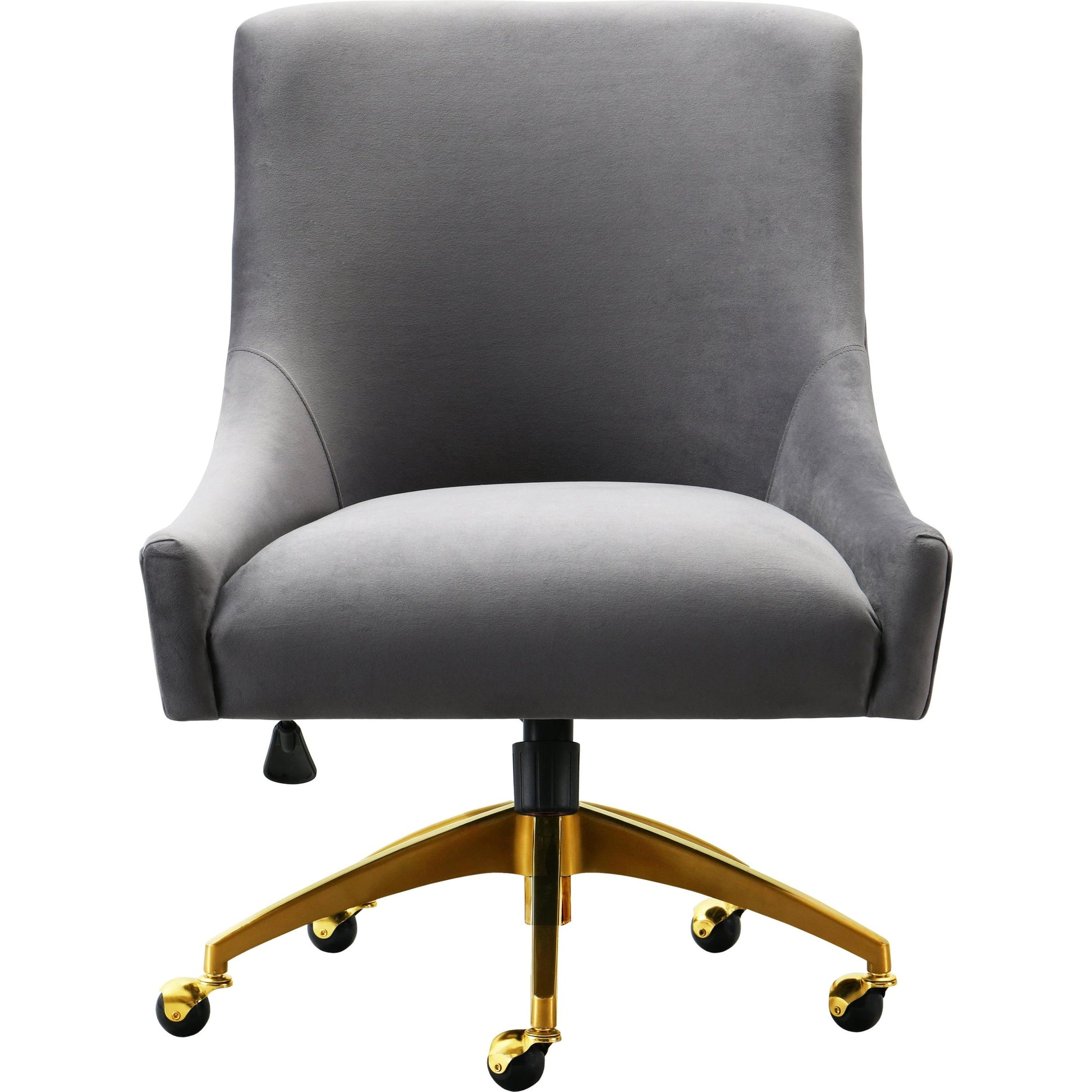 Beatrix Office Swivel Chair by TOV Furniture. Made from velvet, wood, stainless steel in a transitional style.
