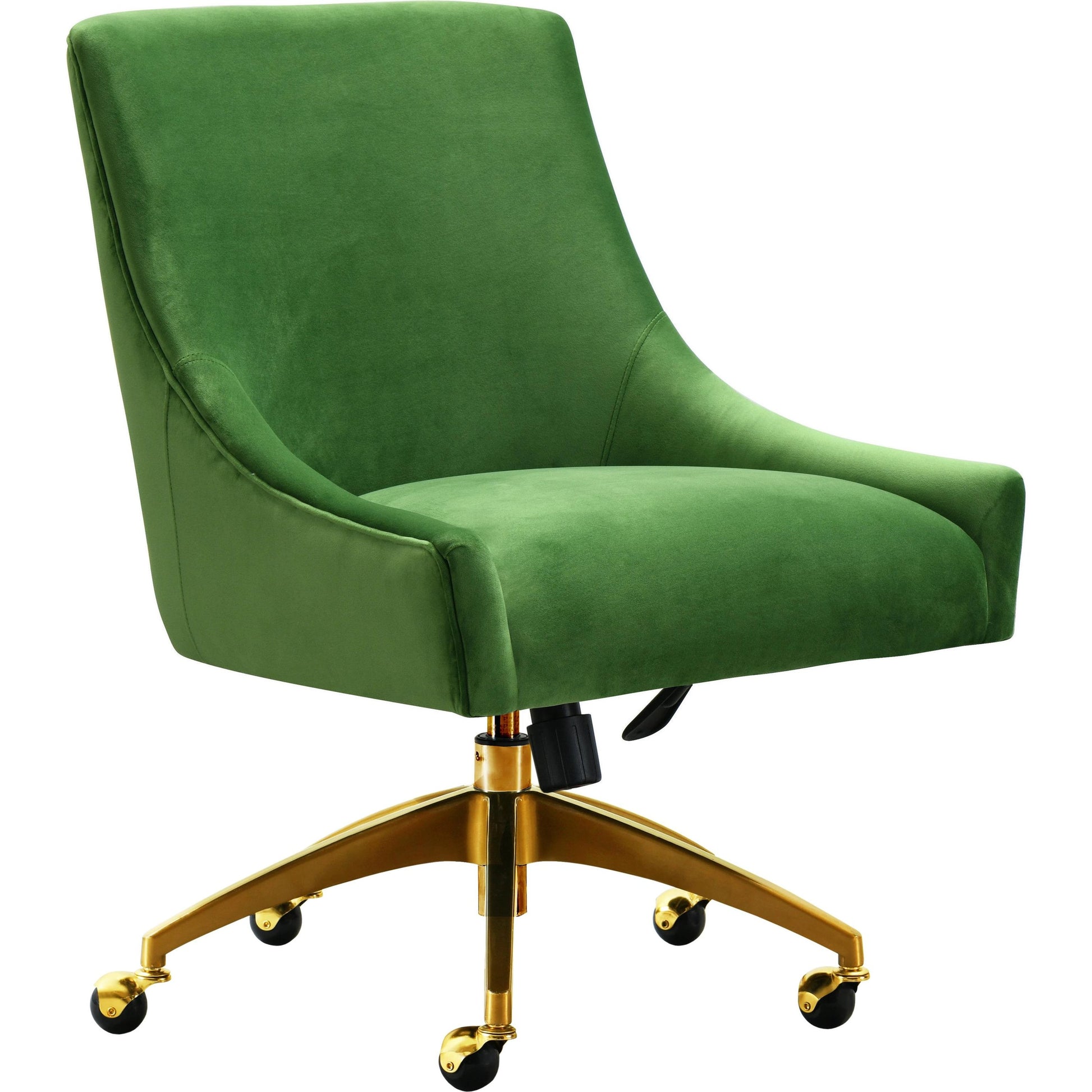 Beatrix Office Swivel Chair by TOV Furniture. Made from velvet, wood, stainless steel in a transitional style.