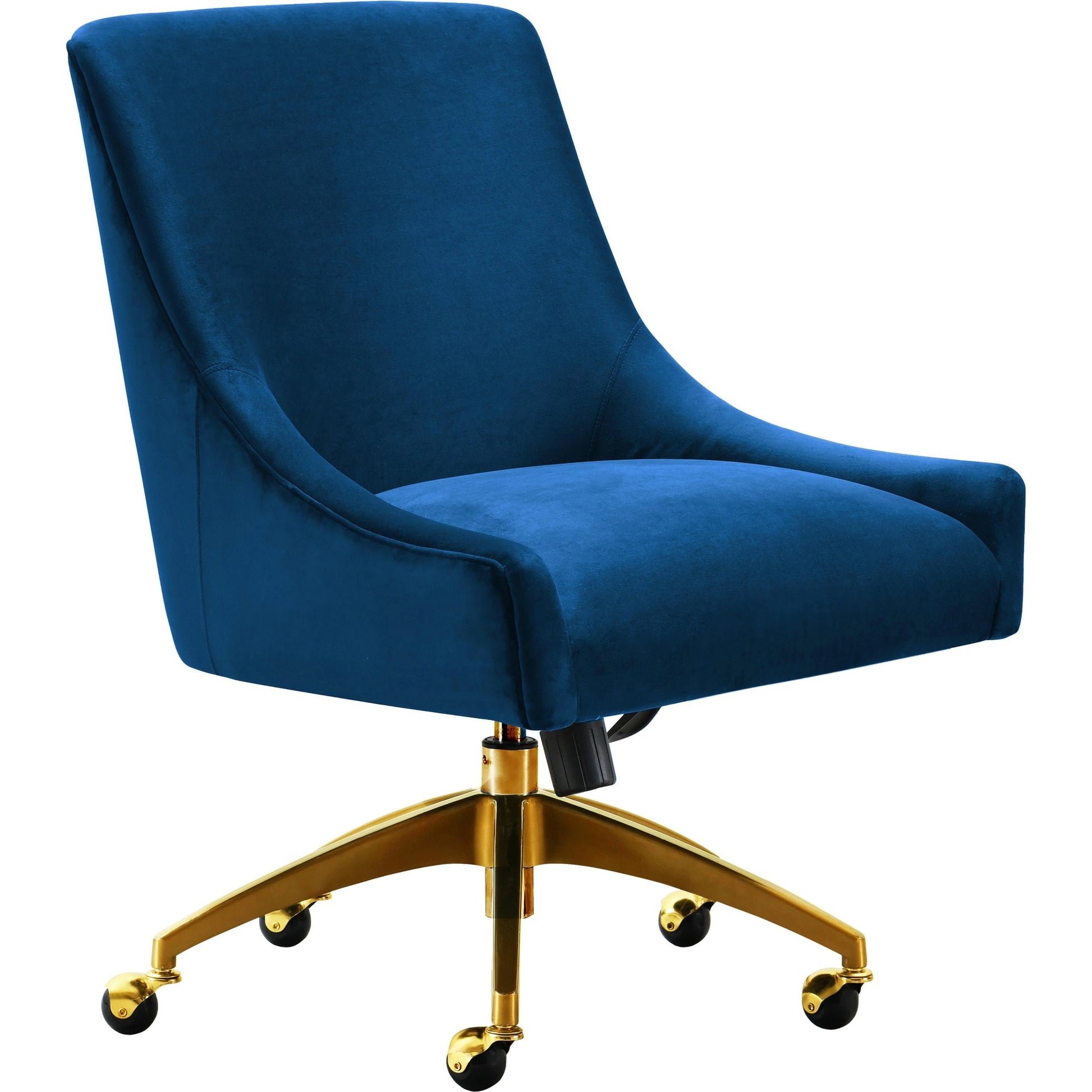 Beatrix Office Swivel Chair by TOV Furniture. Made from velvet, wood, stainless steel in a transitional style.