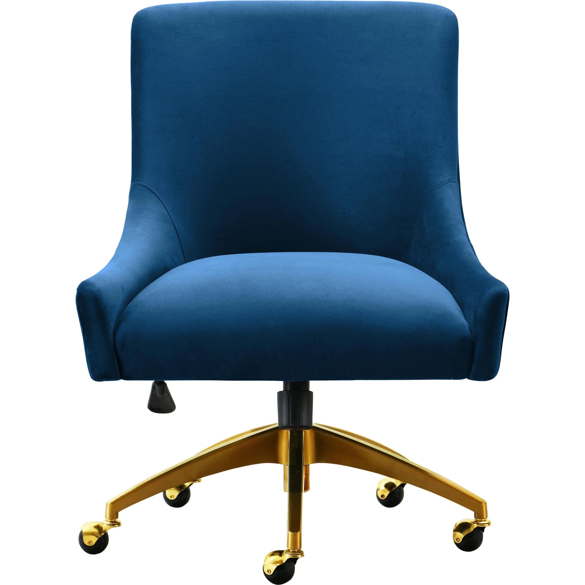 Beatrix Office Swivel Chair by TOV Furniture. Made from velvet, wood, stainless steel in a transitional style.
