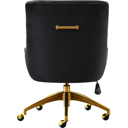Beatrix Office Swivel Chair by TOV Furniture. Made from velvet, wood, stainless steel in a transitional style.