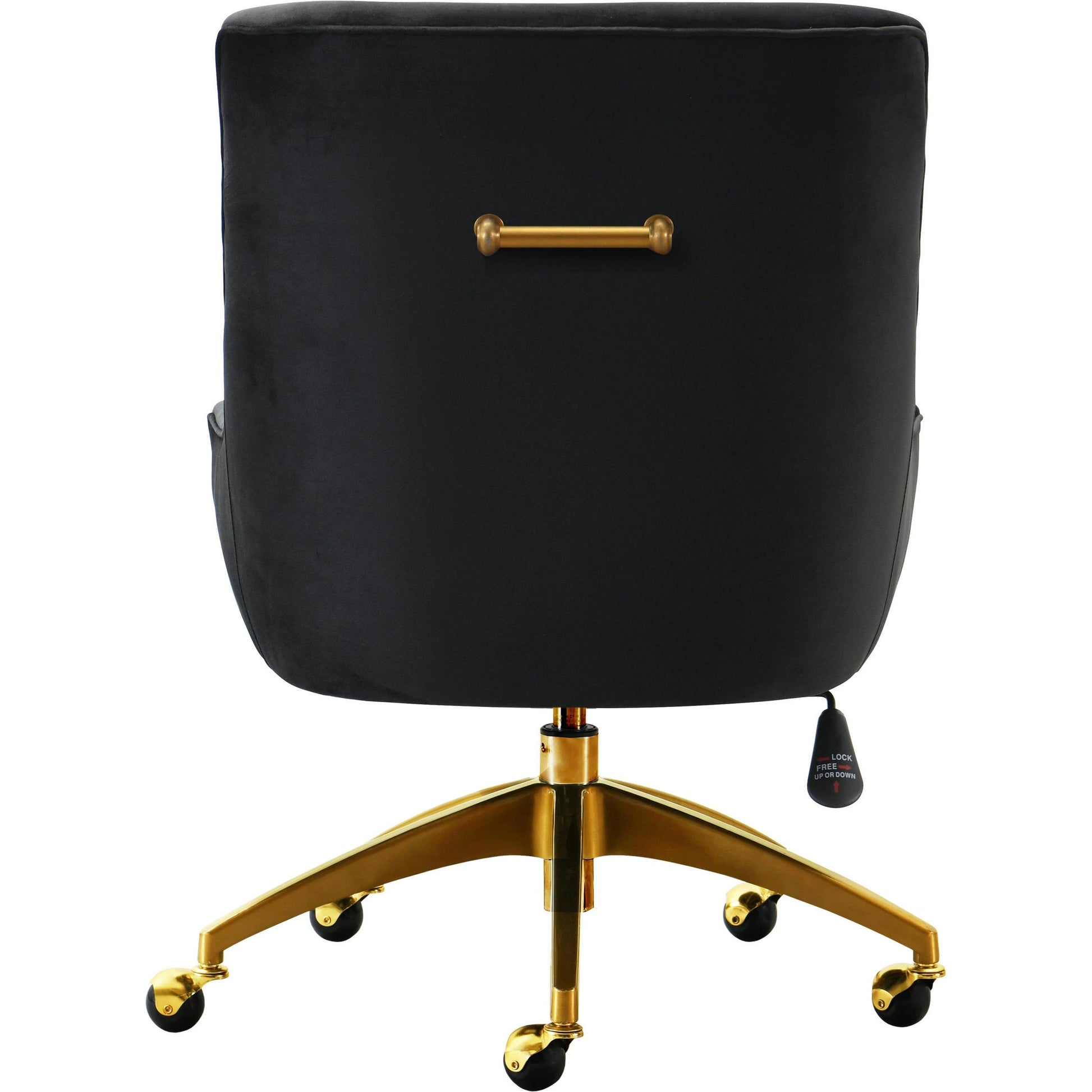 Beatrix Office Swivel Chair by TOV Furniture. Made from velvet, wood, stainless steel in a transitional style.