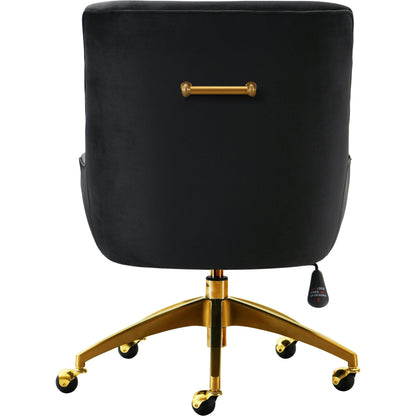 Beatrix Office Swivel Chair by TOV Furniture. Made from velvet, wood, stainless steel in a transitional style.