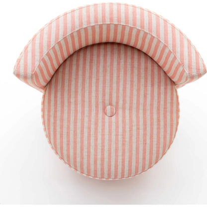 Alyssa Striped Linen Rolling Desk Chair by TOV Furniture. Made from fabric, plywood in a eclectic & global style.