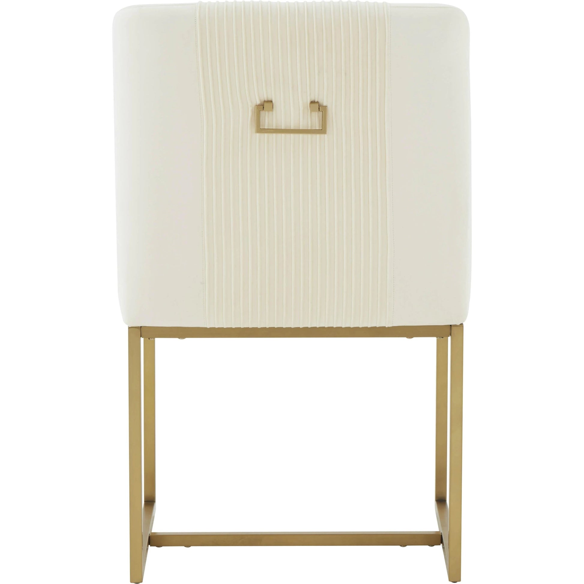 Lisa Pleated Velvet Dining Chair by TOV Furniture. Made from stainless steel, velvet in a modern style.