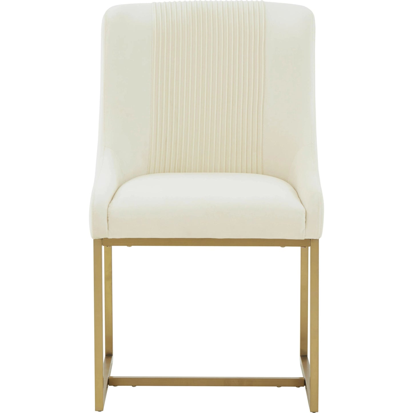 003 SI-1984266 | Additional Silo | Lisa Pleated Velvet Dining Chair by TOV Furniture. Made from stainless steel, velvet in a modern style.