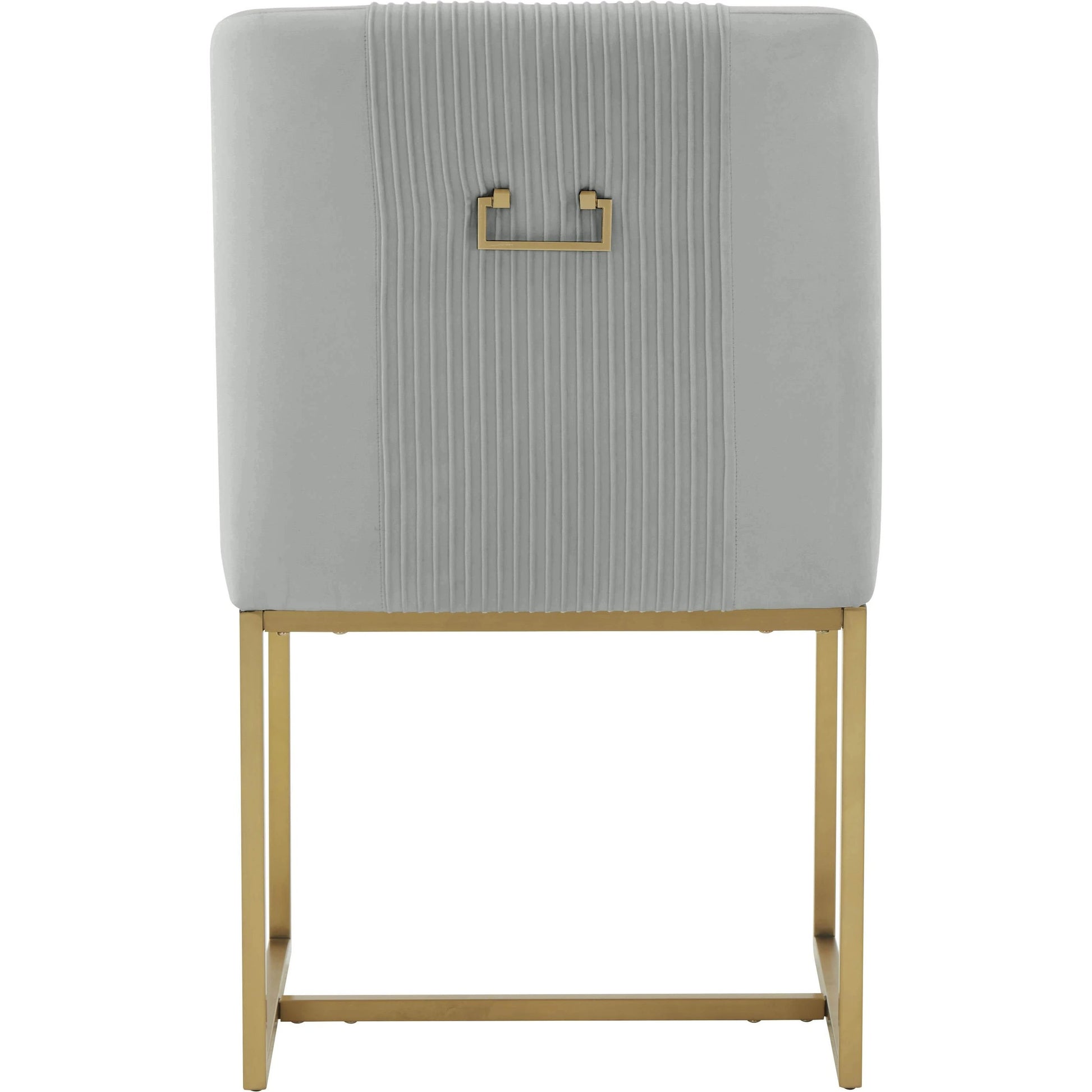 Lisa Pleated Velvet Dining Chair by TOV Furniture. Made from stainless steel, velvet in a modern style.