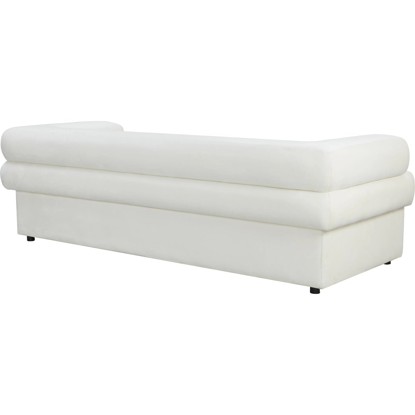 003 SI-1984268 | Additional Silo | Elsa Velvet Sofa by TOV Furniture in cream. Made from velvet, wood in a modern style.