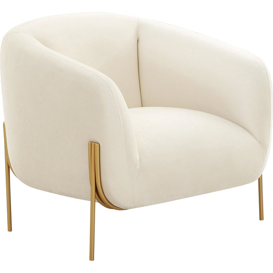 Kandra Velvet Accent Chair by TOV Furniture. Made from iron, velvet, wood in a modern style.