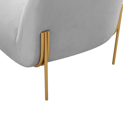 Kandra Velvet Accent Chair by TOV Furniture. Made from iron, velvet, wood in a modern style.