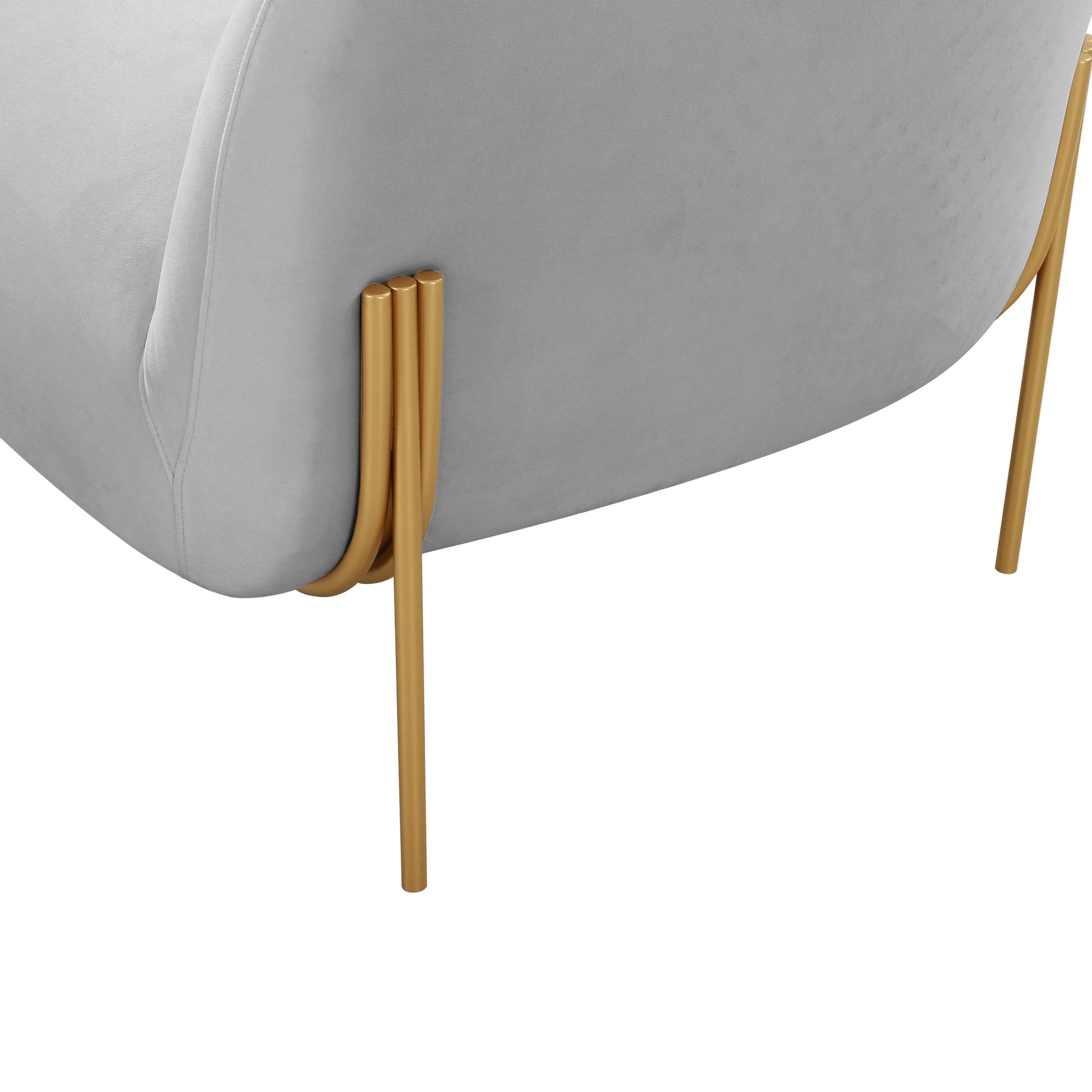 Kandra Velvet Accent Chair by TOV Furniture. Made from iron, velvet, wood in a modern style.