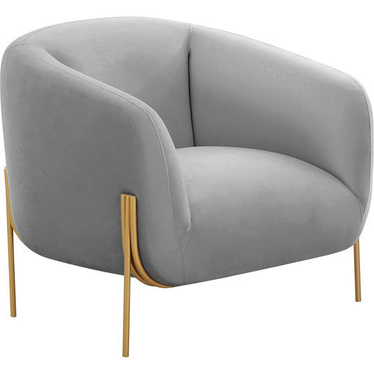 Kandra Velvet Accent Chair by TOV Furniture. Made from iron, velvet, wood in a modern style.