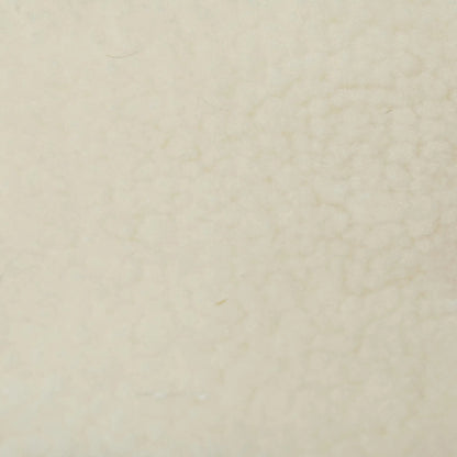 Kandra Shearling Accent Chair by TOV Furniture in cream. Made from faux shearling, iron, wood in a modern style.
