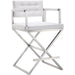 Director Counter Stool by TOV Furniture. Made from stainless steel, eco leather in a modern style.
