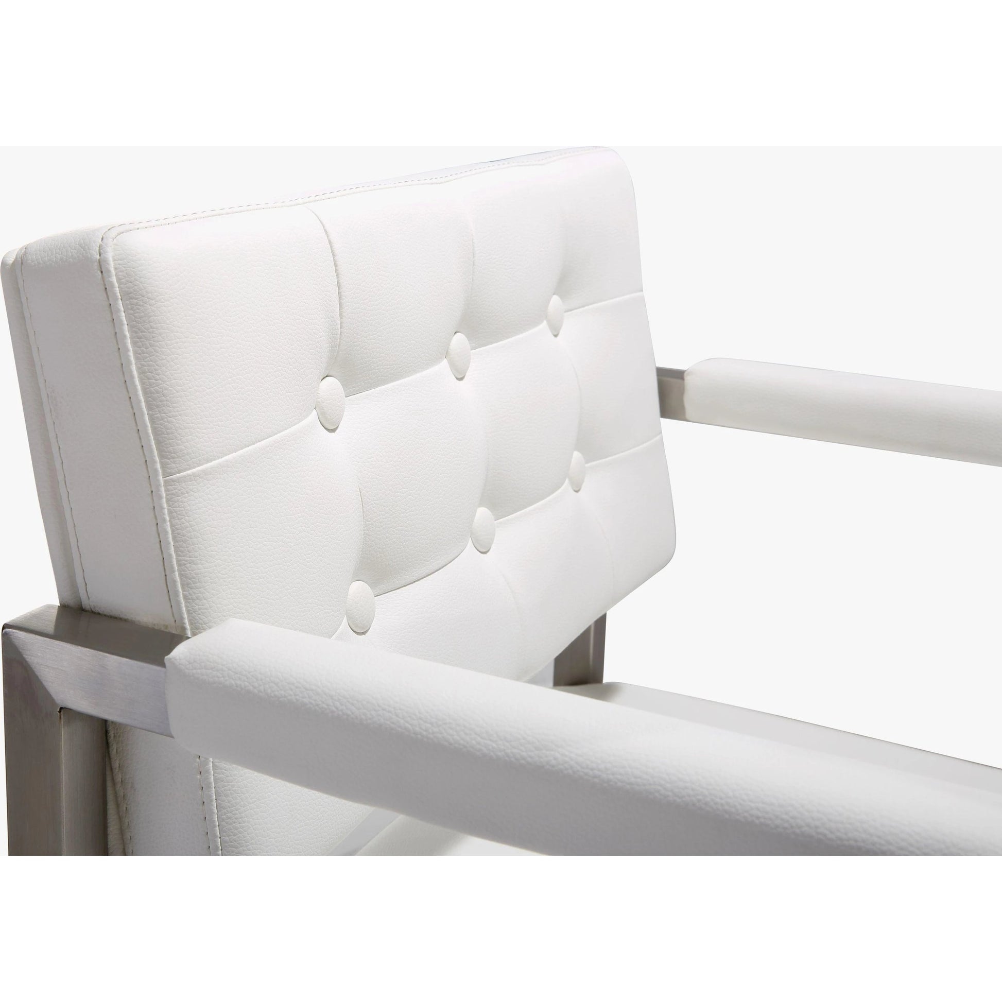 Director Counter Stool by TOV Furniture. Made from stainless steel, eco leather in a modern style.