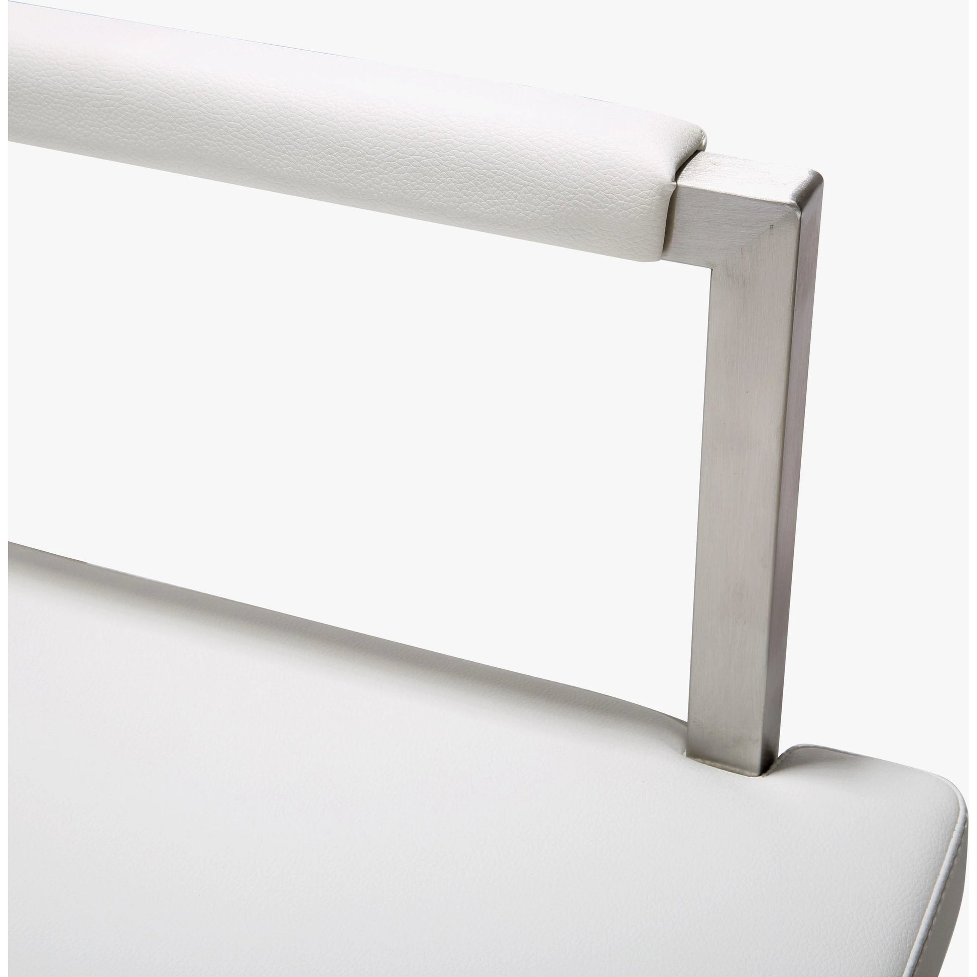 Director Counter Stool by TOV Furniture. Made from stainless steel, eco leather in a modern style.