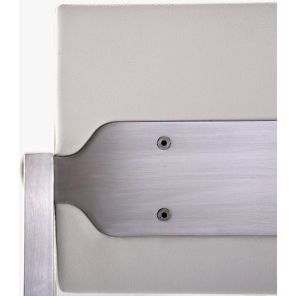 Director Counter Stool by TOV Furniture. Made from stainless steel, eco leather in a modern style.