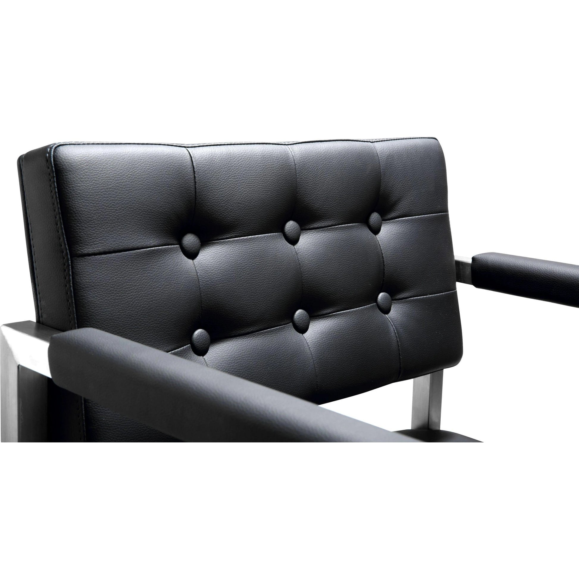 Director Barstool by TOV Furniture. Made from stainless steel, eco leather in a modern style.