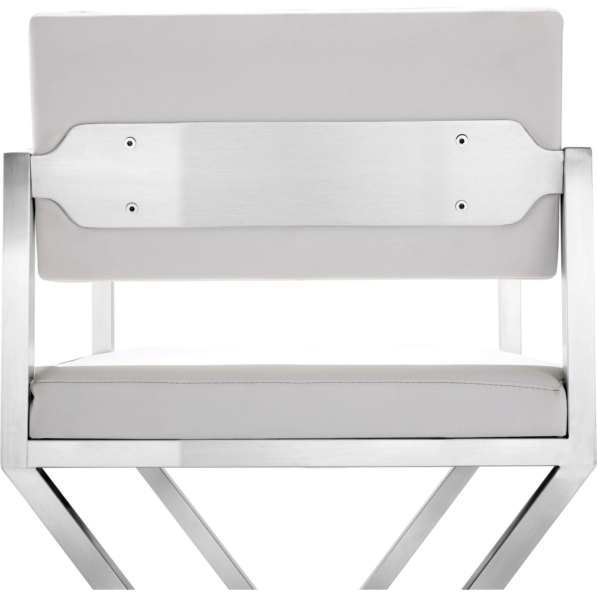 Director Barstool by TOV Furniture. Made from stainless steel, eco leather in a modern style.