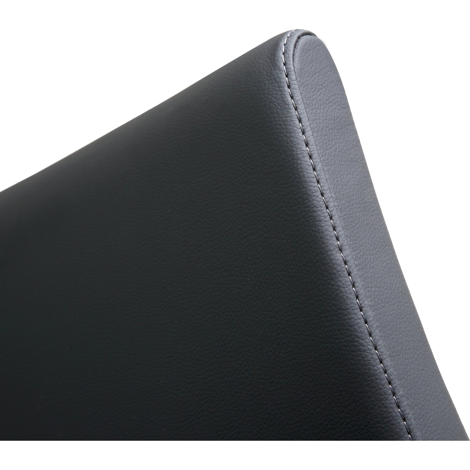 Denmark Steel Barstool (Set of 2) by TOV Furniture. Made from stainless steel, eco leather in a modern style.