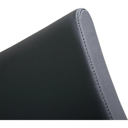 Denmark Steel Barstool (Set of 2) by TOV Furniture. Made from stainless steel, eco leather in a modern style.