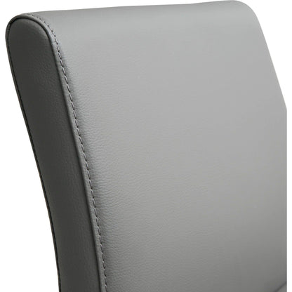 Denmark Steel Barstool (Set of 2) by TOV Furniture. Made from stainless steel, eco leather in a modern style.