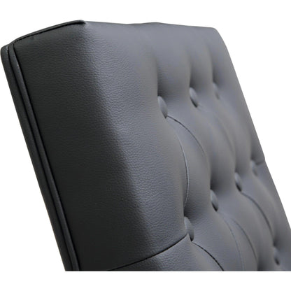 Helsinki Steel Barstool (Set of 2) by TOV Furniture in white. Made from stainless steel, eco leather in a modern style.