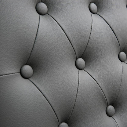 Helsinki Steel Barstool (Set of 2) by TOV Furniture in white. Made from stainless steel, eco leather in a modern style.