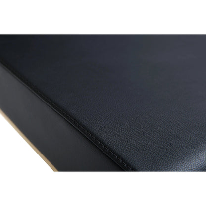 Denmark Gold Steel Barstool (Set of 2) by TOV Furniture. Made from stainless steel, eco leather in a modern style.