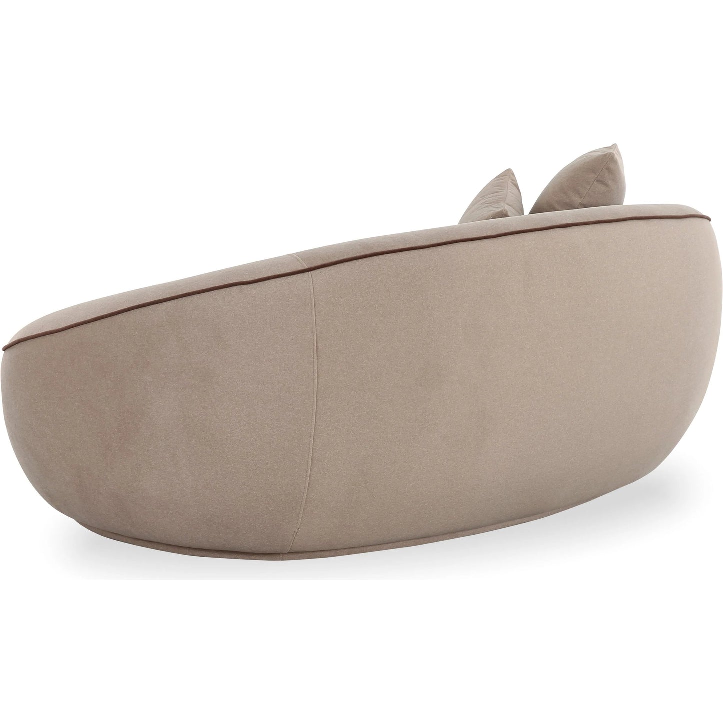 002 SI-2527413 | Additional Silo | Jenny Loveseat by TOV Furniture in taupe. Made from faux mohair, plywood in a unique style.