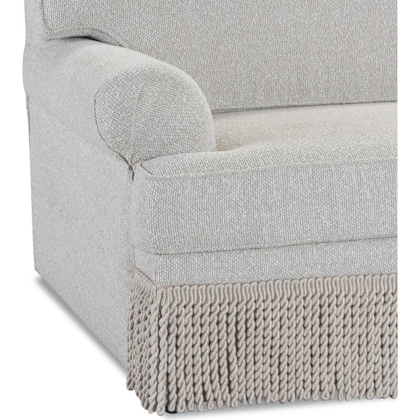 004 SI-2532720 | Closeup | Yvette 3-Piece Performance L-Sectional by TOV Furniture in warm grey. Made from boucle, plywood in a unique style.