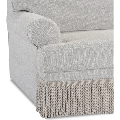 Yvette 3-Piece Performance L-Sectional by TOV Furniture in warm grey. Made from boucle, plywood in a unique style.