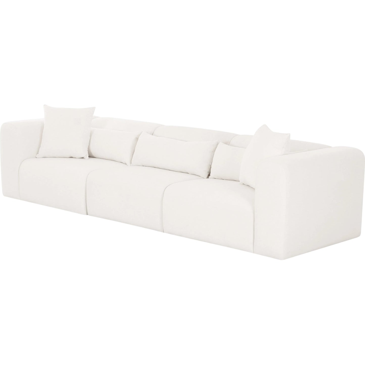 001 SI-2532713 | Primary Silo | Tarra Performance Modular Sofa by TOV Furniture in cream. Made from chenille, plywood in a unique style.