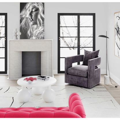 Kennedy Swivel Chair by TOV Furniture. Made from unique in a modern style.