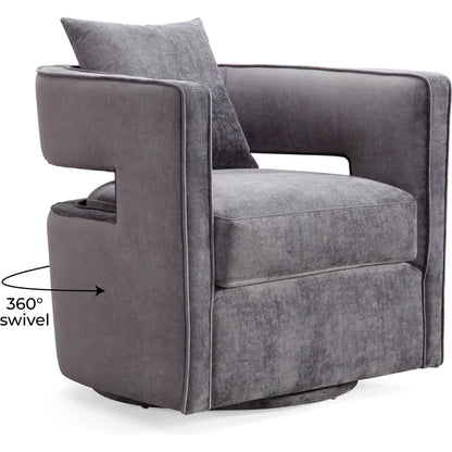 Kennedy Swivel Chair by TOV Furniture. Made from unique in a modern style.