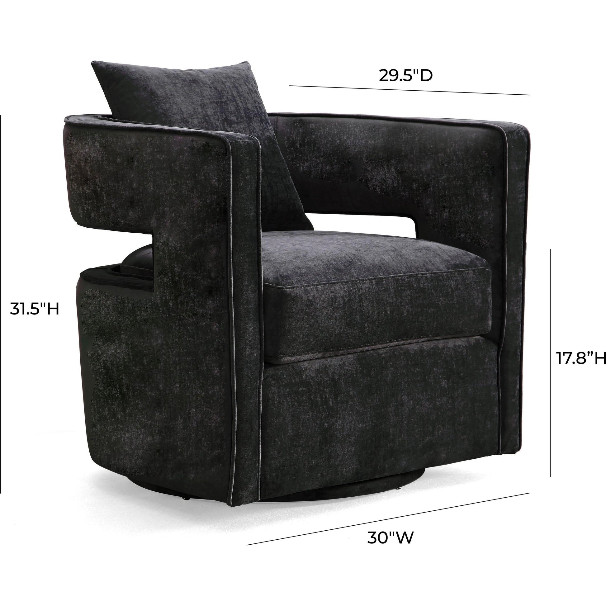 Kennedy Swivel Chair by TOV Furniture. Made from unique in a modern style.